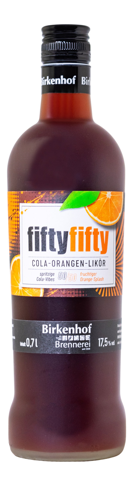 Birkenhof Fifty Five Cola Orangen Likör - 0,7L 17,5% vol
