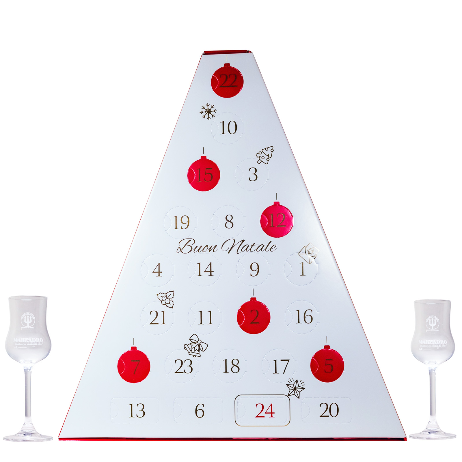 Marzadro Adventskalender 2024 - 1,4L 37,8% vol