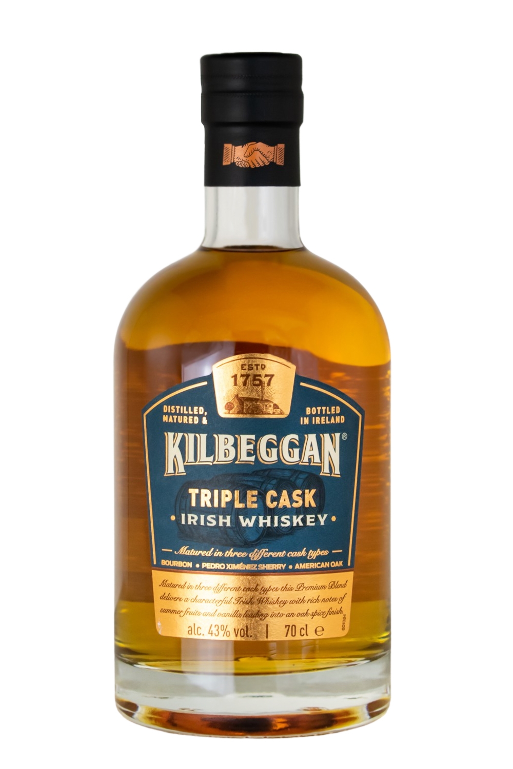 Kilbeggan Triple Cask Irish Whiskey - 0,7L 43% vol