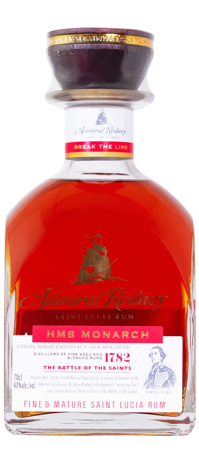 Admiral Rodney HMS Monarch Rum - 0,7L 40% vol