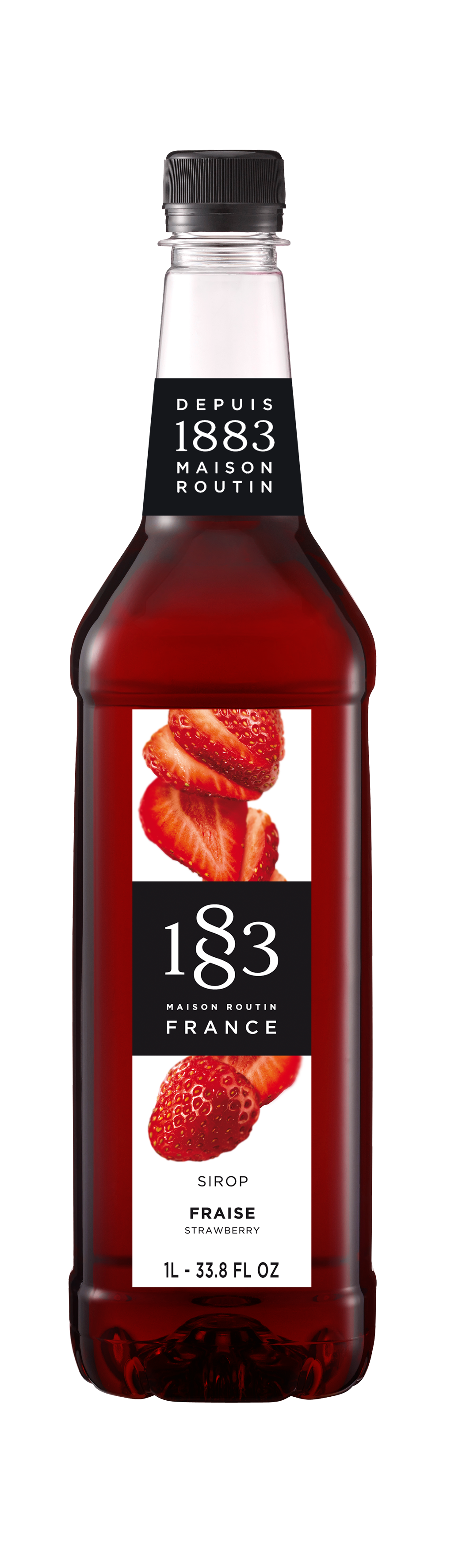 Maison Routin 1883 Erdbeere Sirup PET-Flasche - 1 Liter