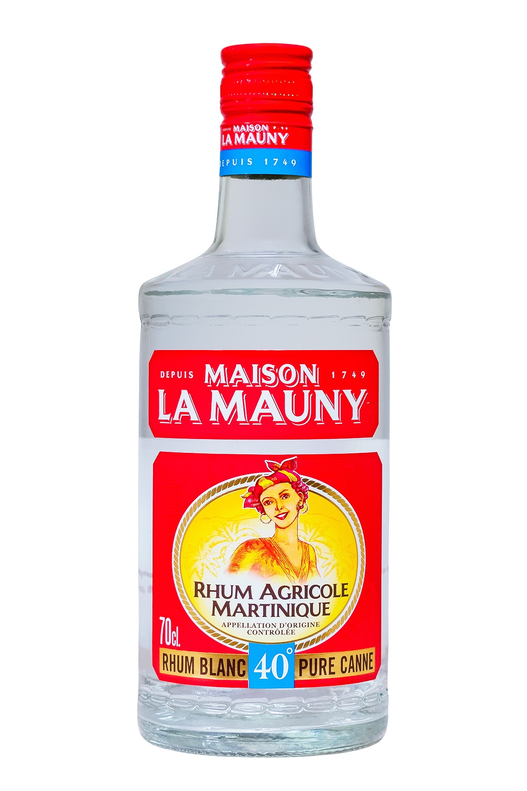 La Mauny Rhum Agricole Blanc - 0,7L 40% vol