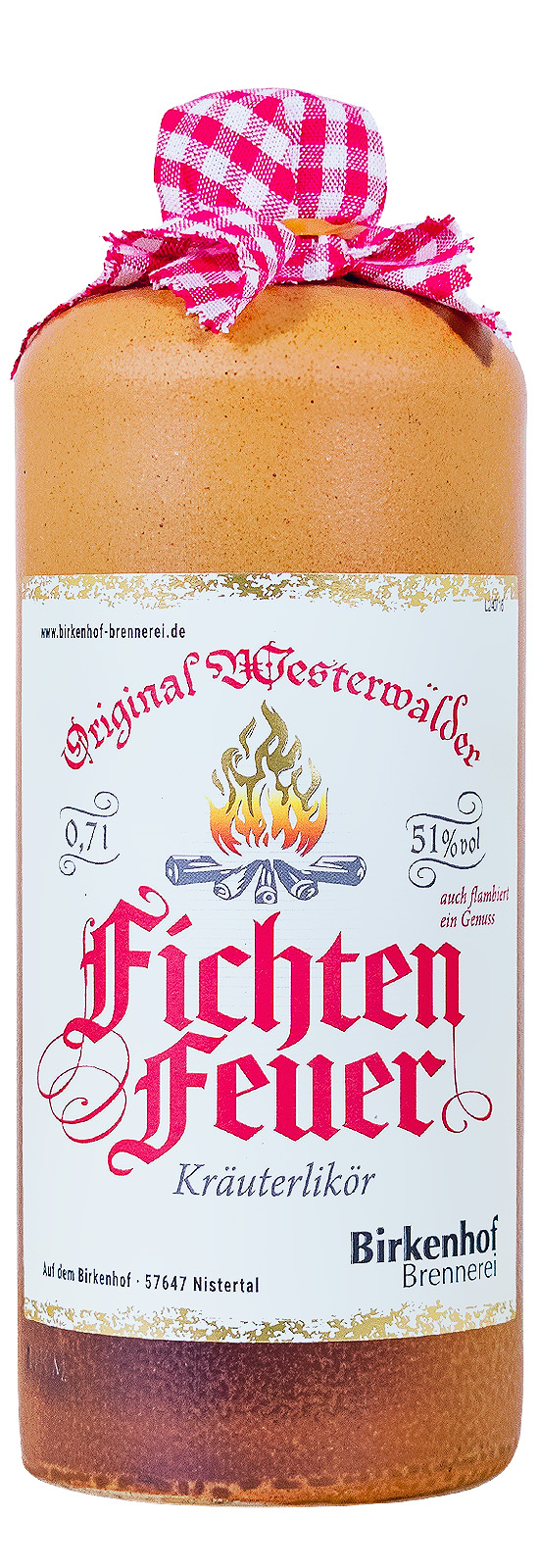 Westerwälder Fichtenfeuer Kräuterlikör - 0,7L 51% vol