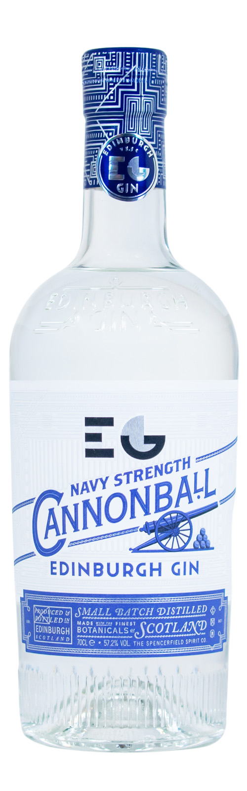Edinburgh Cannonball Navy Strength Gin - 0,7L 57,2% vol