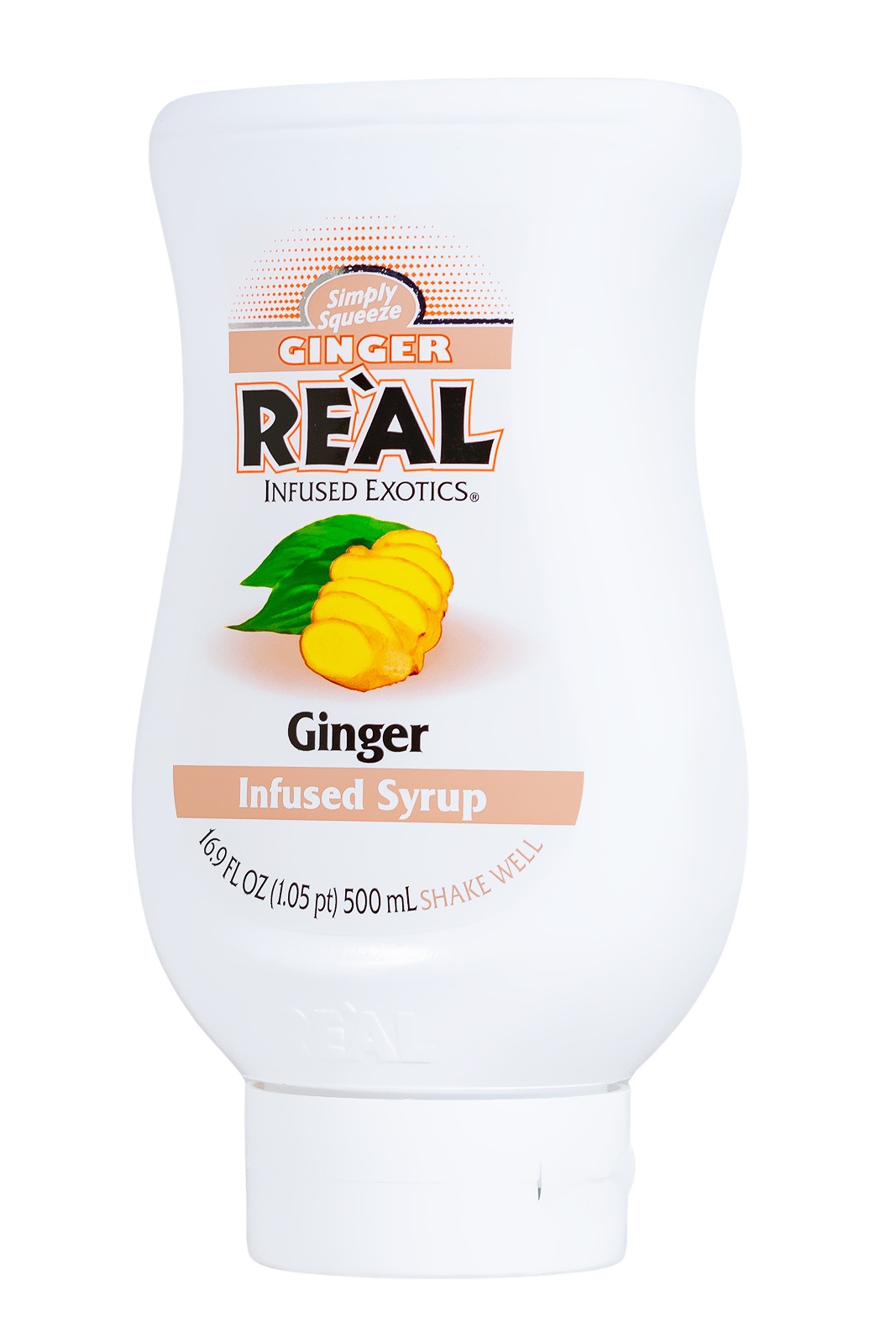 Real Ginger Sirup mit Ingwerpüree - 0,5L