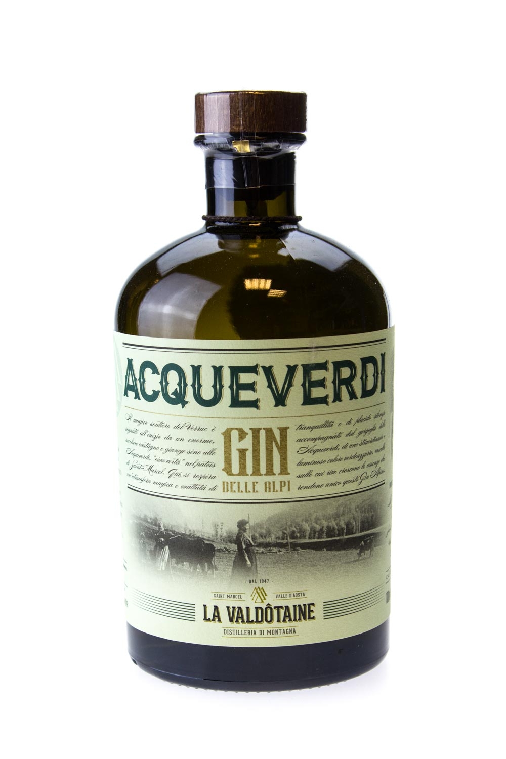 La Valdotaine Gin Acqueverdi - 1 Liter 43% vol