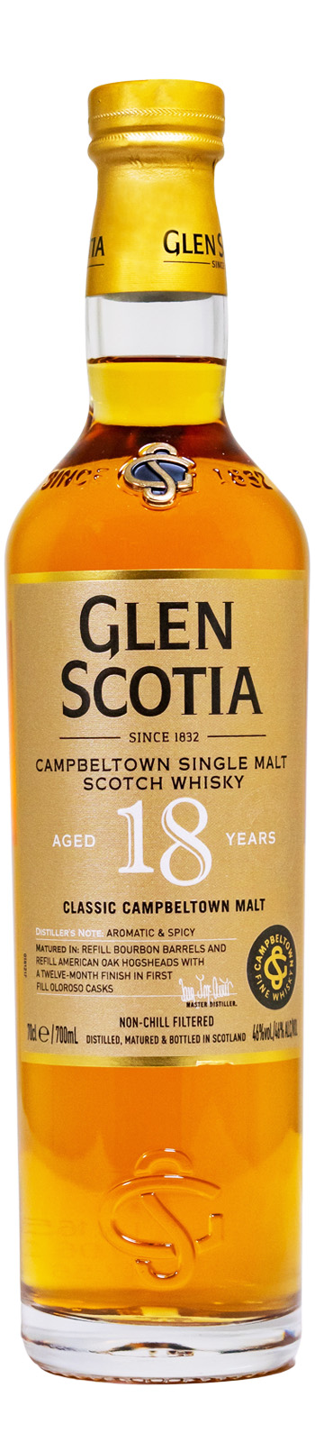 Glen Scotia 18 Jahre Single Malt Scotch Whisky - 0,7L 46% vol