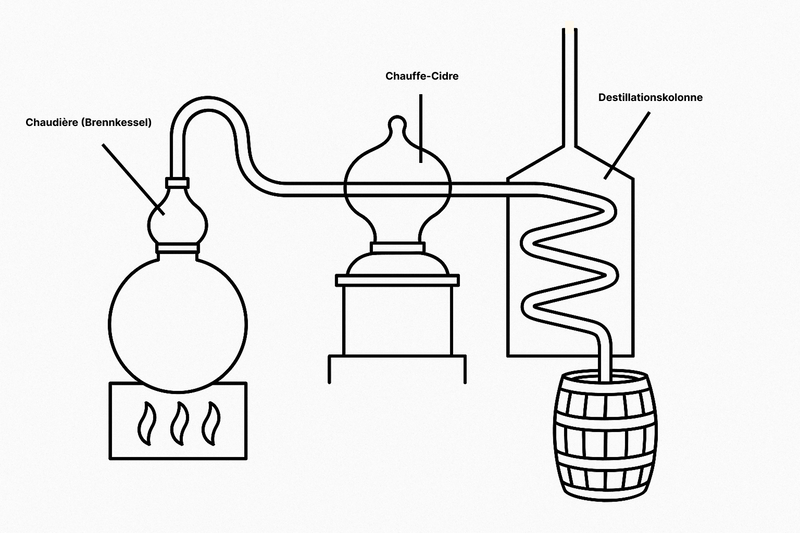 Calvados Destillationskolonne
