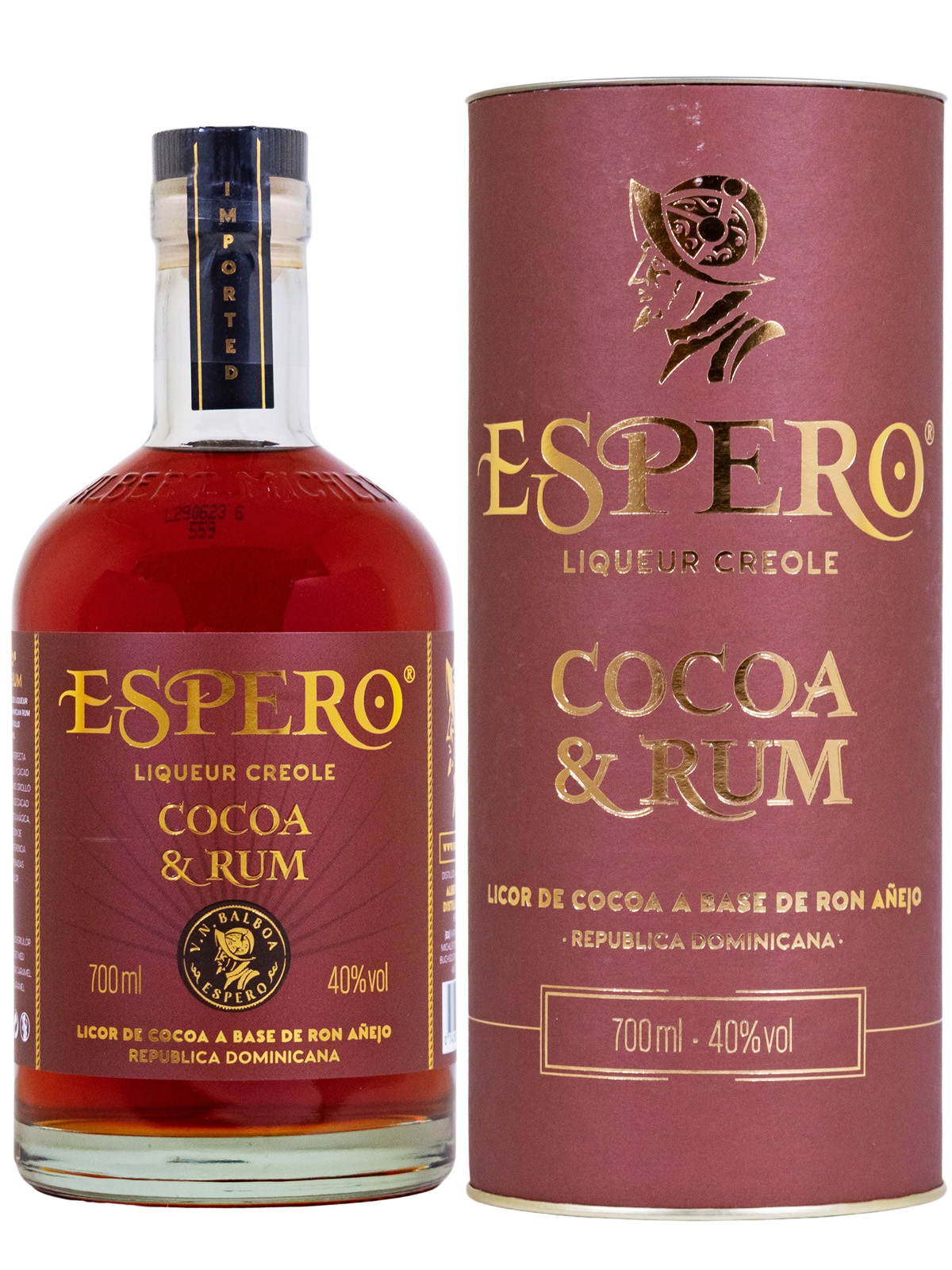 Espero Liquer Creole Cocoa & Rum Kakaolikör - 0,7L 40% vol