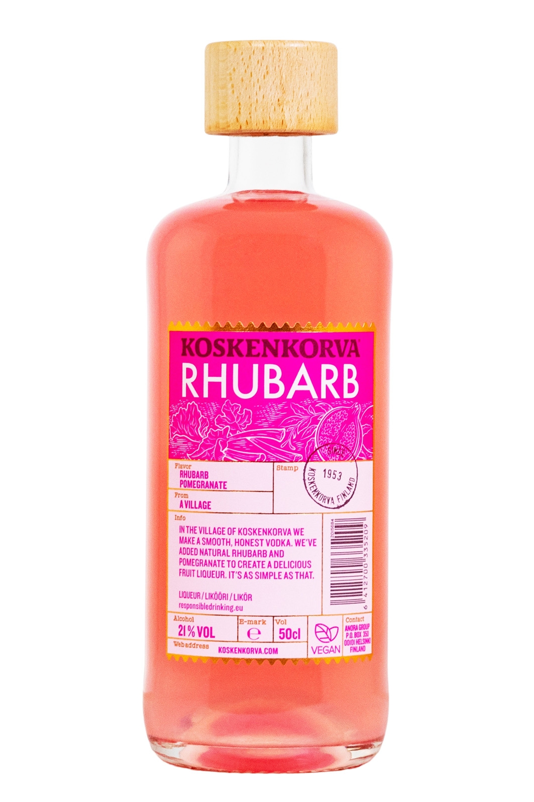 Koskenkorva Rhubarb - 0,5L 21% vol