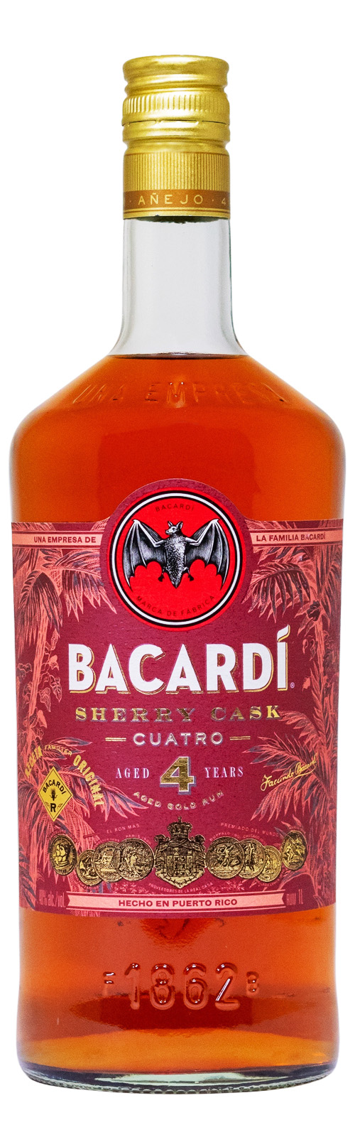 Bacardi Cuatro Sherry Cask - 1 Liter 40% vol