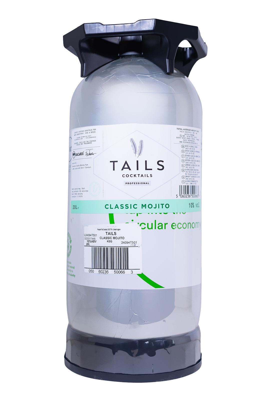 Tails Classic Mojito KEG GASTRO-FASS - 20L 10% vol