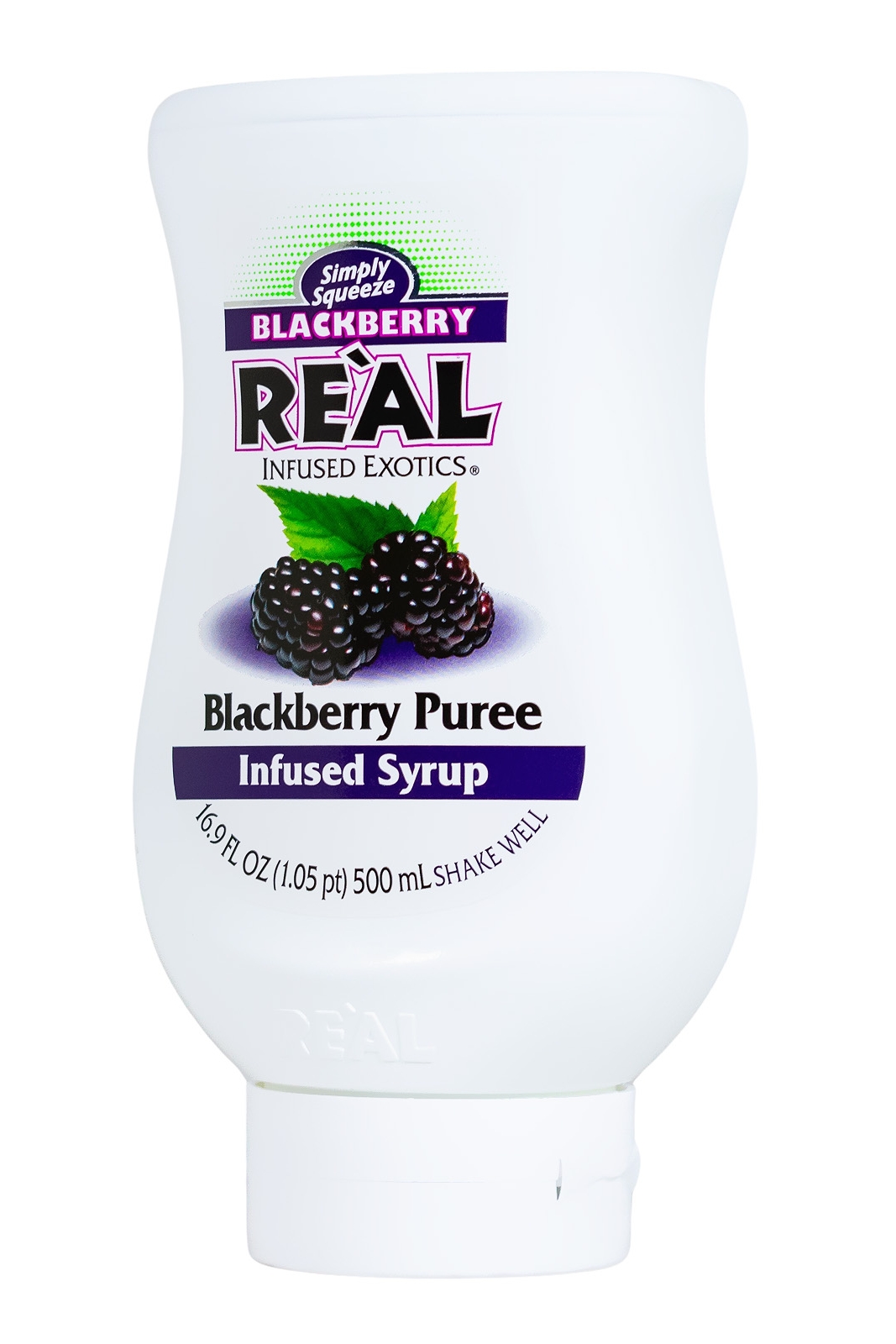 Real Blackberry Sirup mit Brombeerpüree - 0,5L