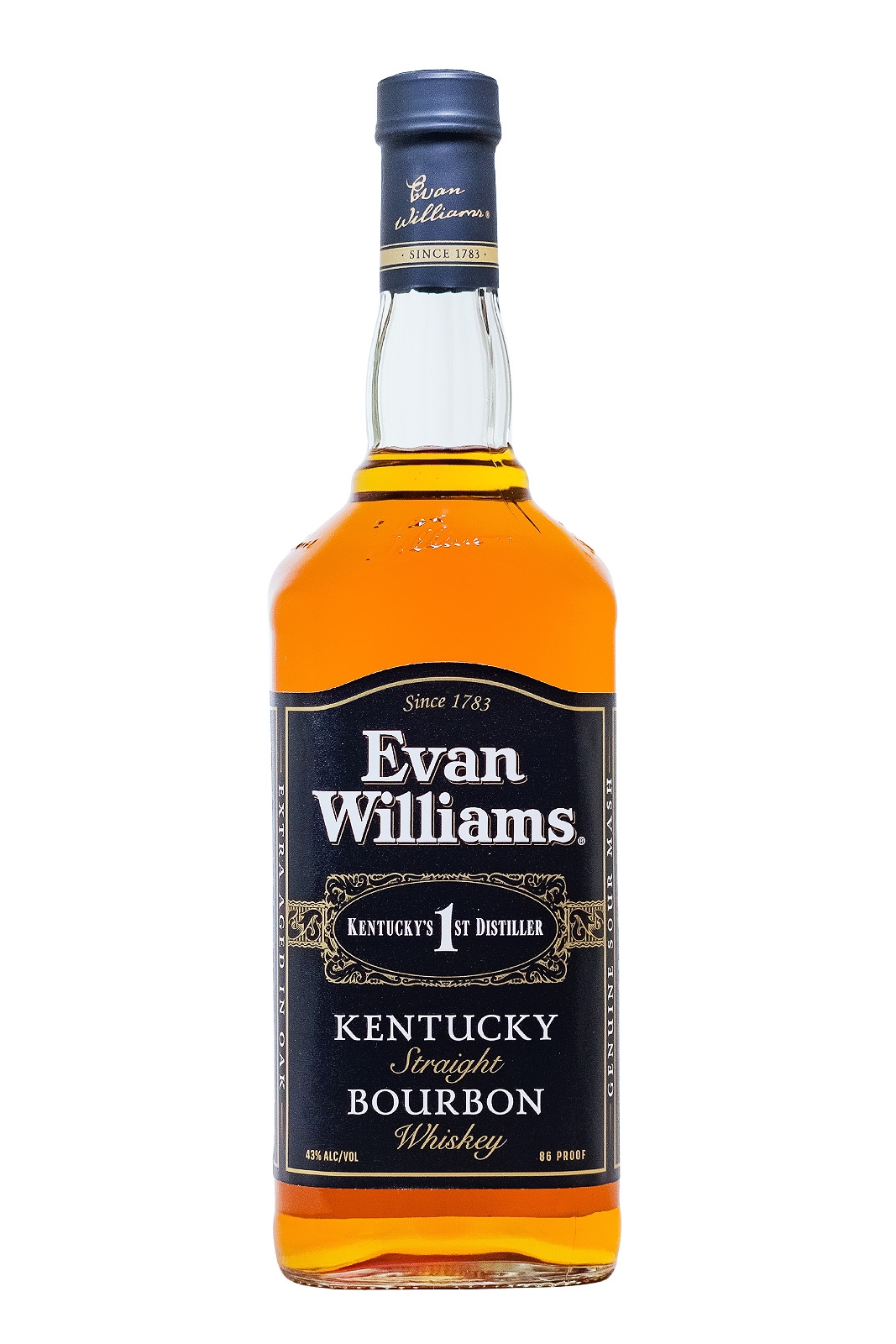 Evan Williams Whiskey Black Label - 1 Liter 43% vol