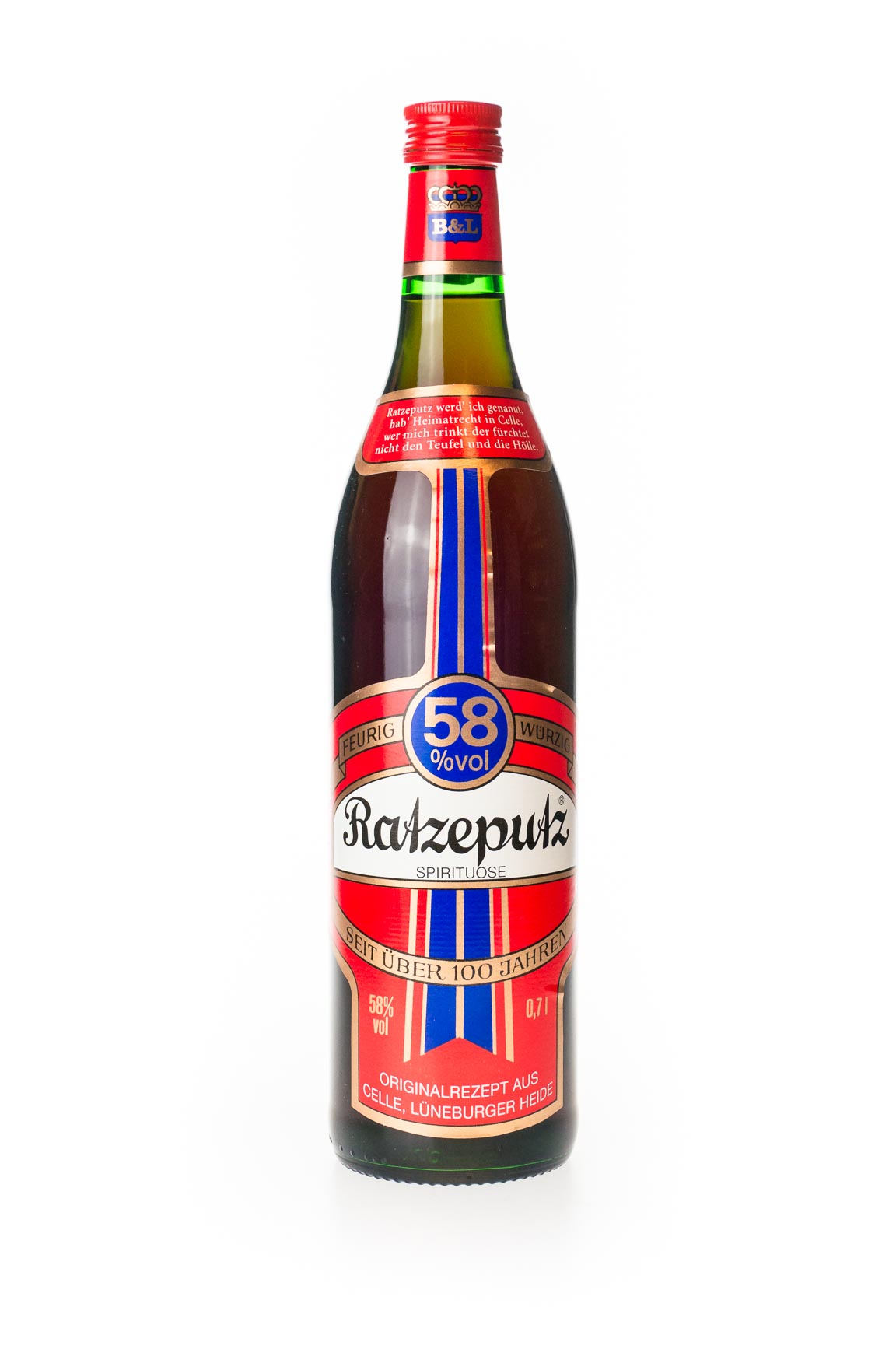 Ratzeputz Ingwer-Spirituose - 0,7L 58% vol