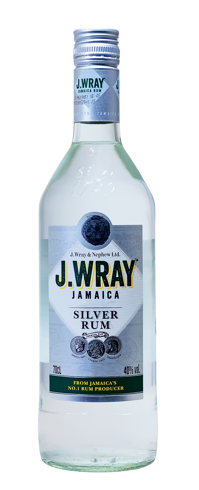 J. Wray Silver Jamaica Rum - 0,7L 40% vol