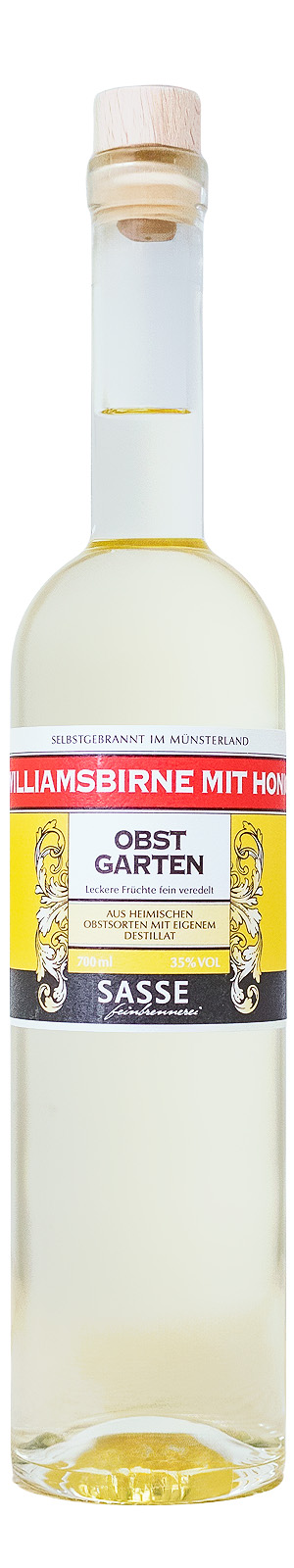 Sasse Williams mit Honig Obstgarten - 0,7L 35% vol