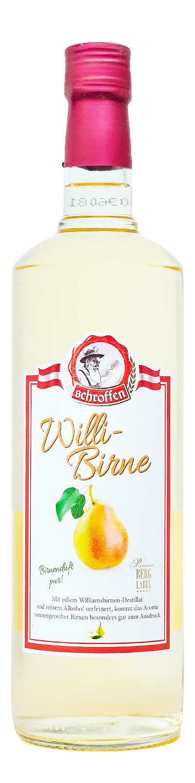 Schroffen Willi-Birne - 1 Liter 35% vol