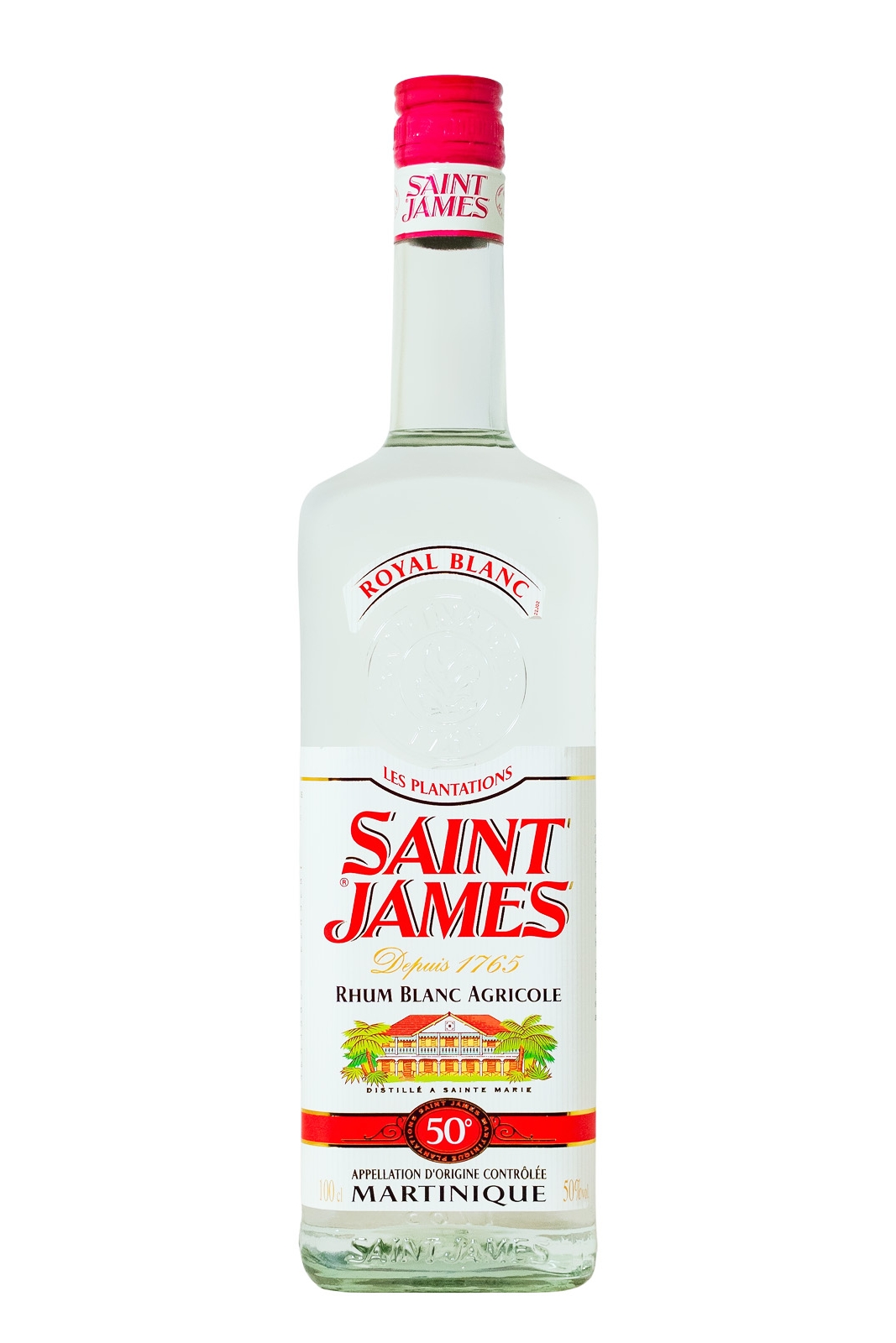 Saint James Rhum Blanc Agricole - 1 Liter 50% vol