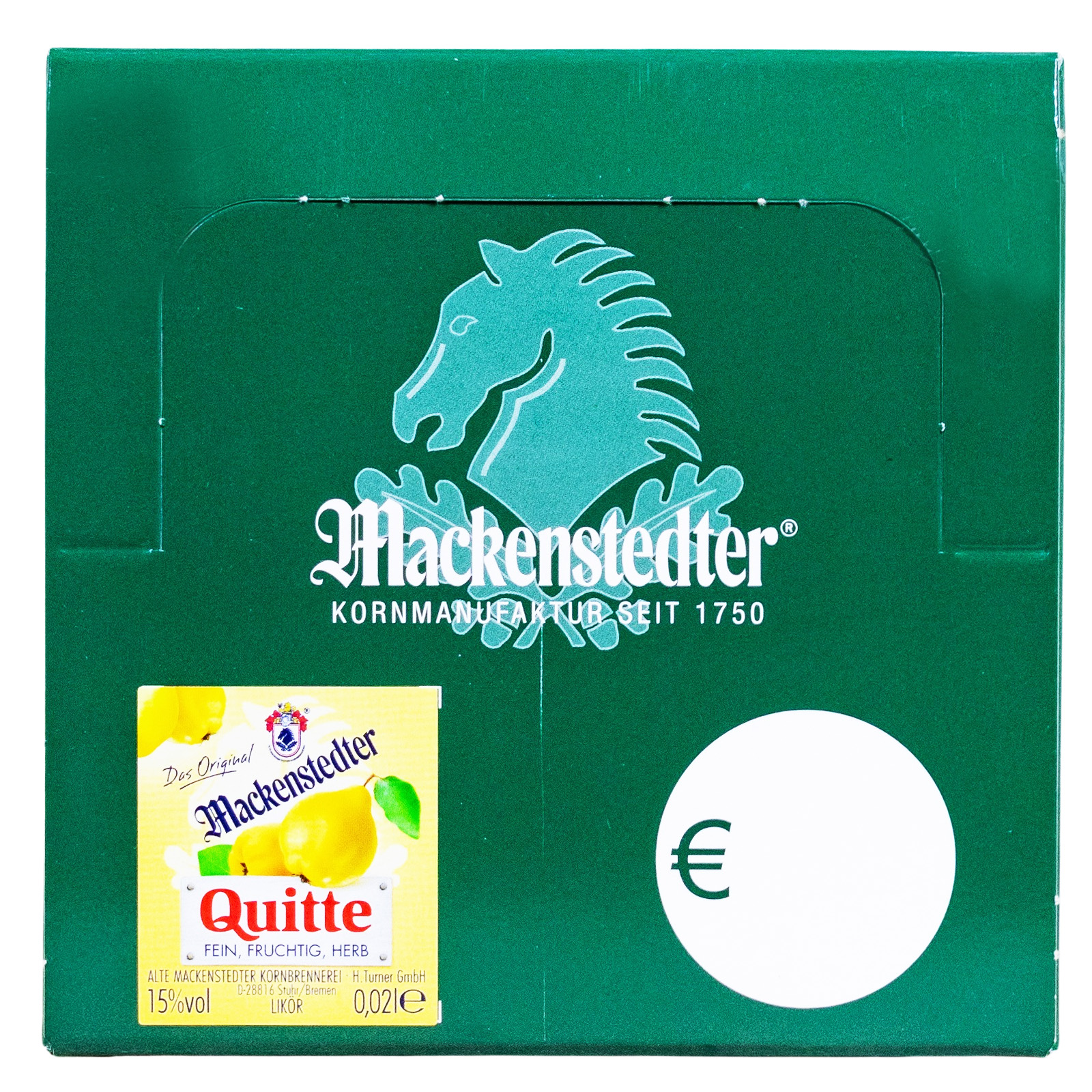 Paket [25 x 0,02L] Mackenstedter Quitte Likör - 0,5L 15% vol