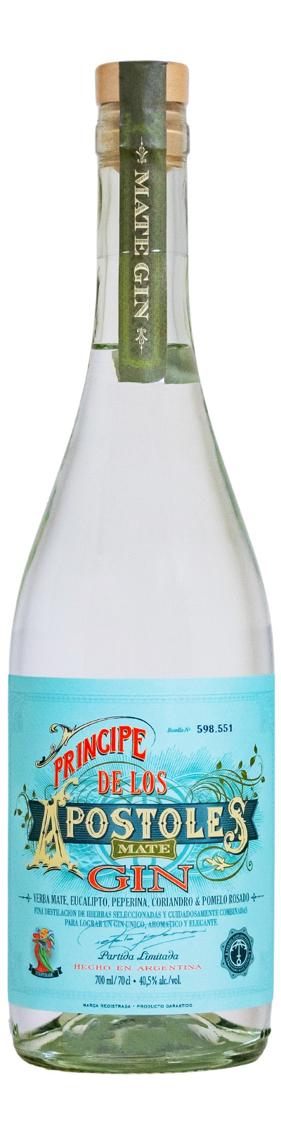 Apóstoles Mate Gin - 0,7L 40,5% vol