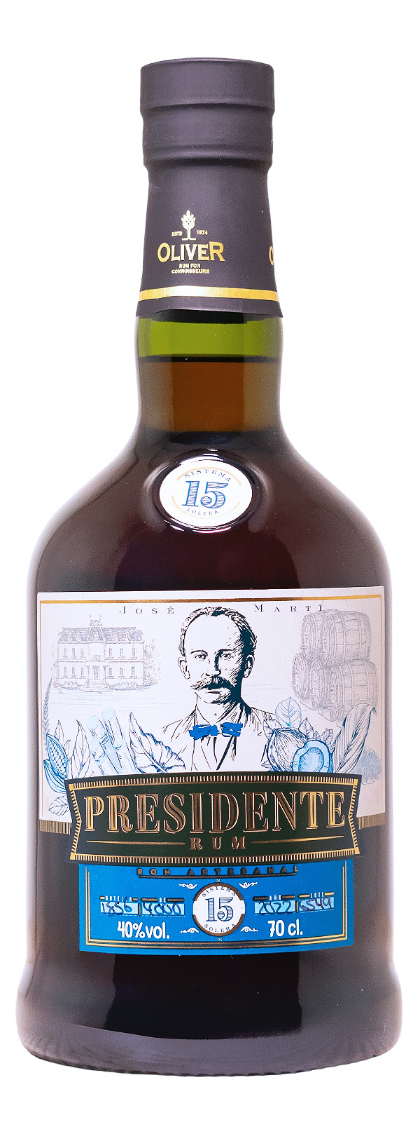 Presidente 15 Jahre Rum - 0,7L 40% vol