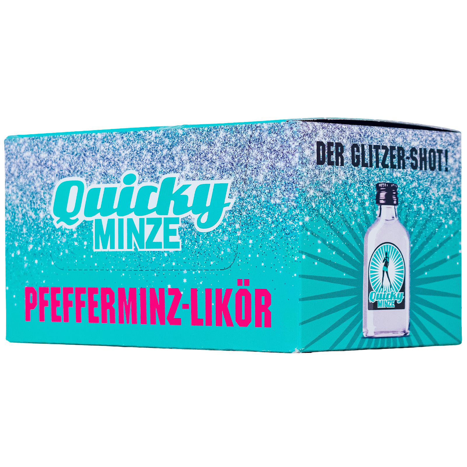 Paket [20 x 0,02L] Quicky Minze Pefferminzlikör - 0,4L 18% vol