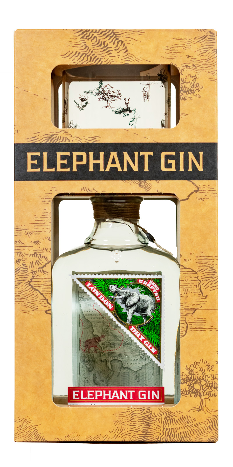 Elephant London Dry Gin mit Glas - 0,5L 45% vol