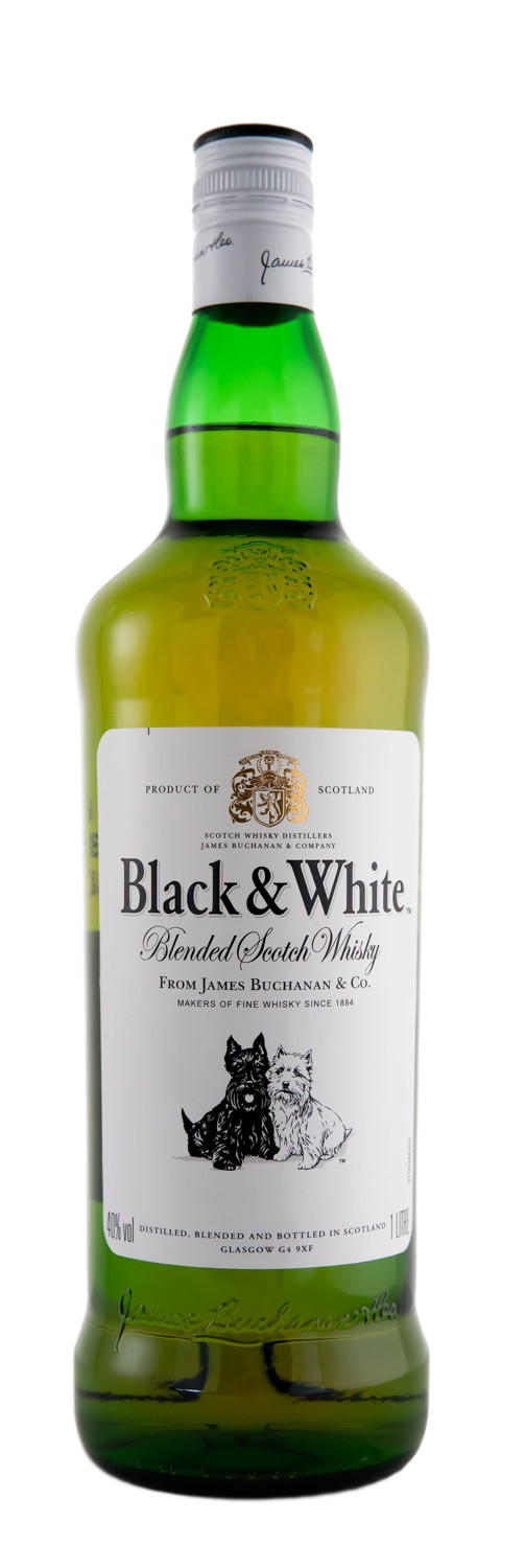 Black & White Blended Scotch Whisky - 1 Liter 40% vol