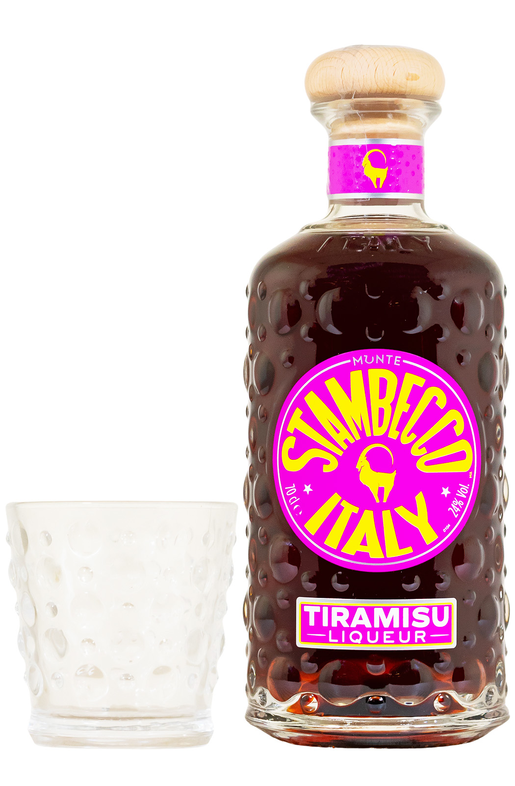 Stambecco Tiramisu Likör mit Glas - 0,7L 24% vol