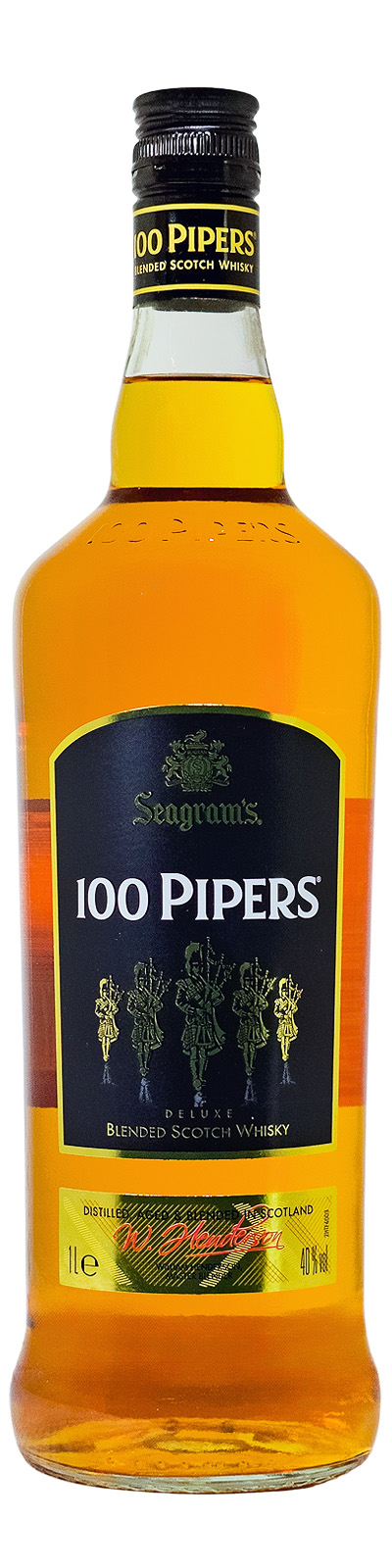 Seagrams 100 Pipers Deluxe Scotch Whisky - 1 Liter 40% vol