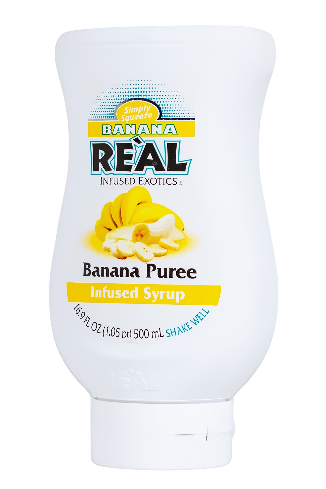 Real Banana Sirup mit Bananenpüree - 0,5L