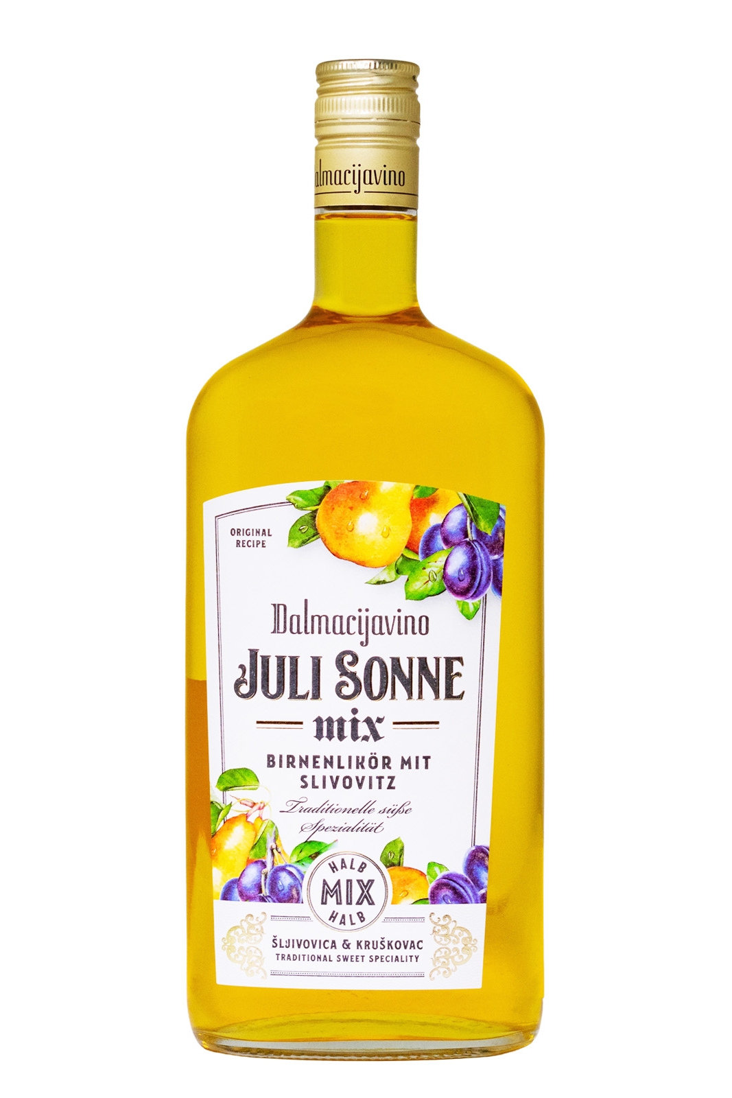 Juli Sonne Birnenlikör mit Slivovitz - 1 Liter 25% vol