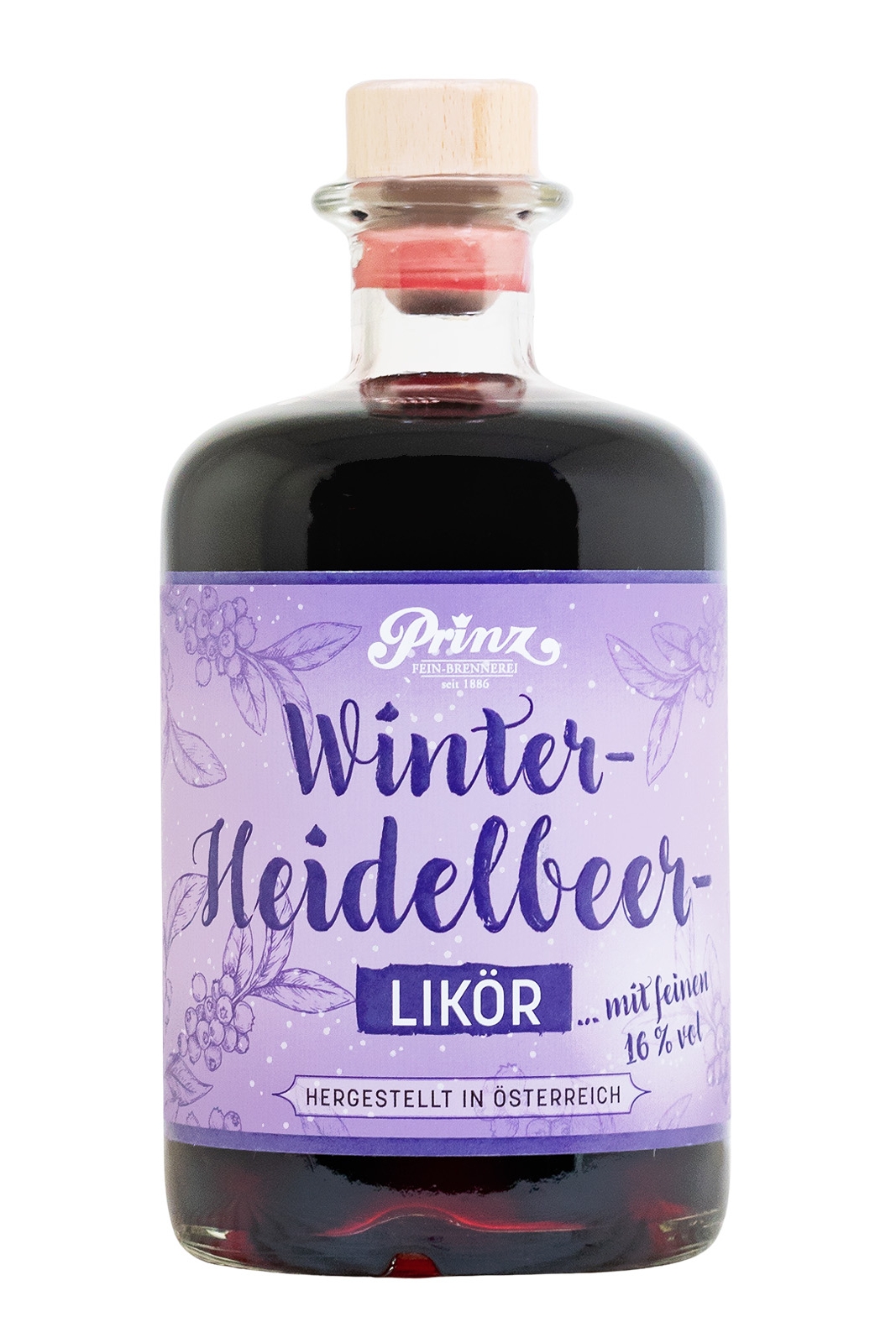 Prinz Winter-Heidelbeer-Likör - 0,5L 16% vol