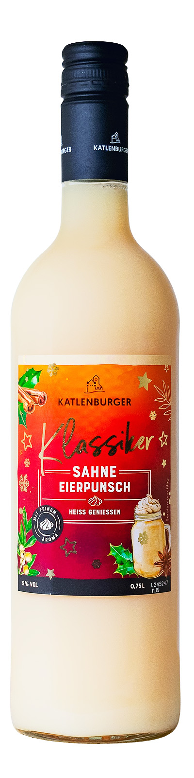 Katlenburger Sahne-Eierpunsch - 0,75L 9% vol