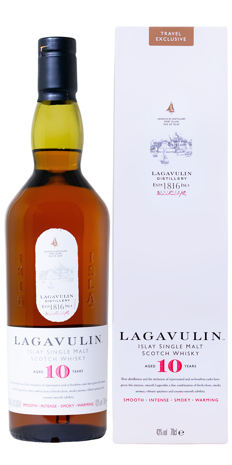 Lagavulin 10 Jahre Islay Single Malt Scotch Whisky - 0,7L 43% vol
