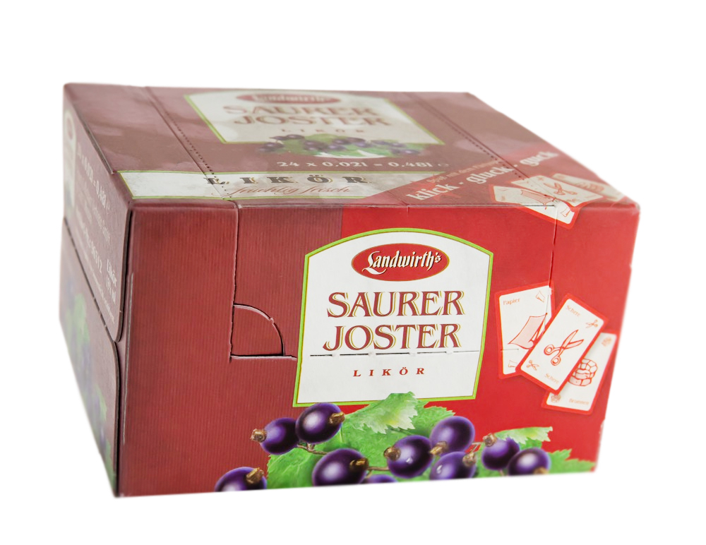 Paket [24 x 0,02L] Saurer Joster Likör - 0,48L 15% vol