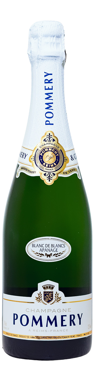 Pommery Blanc de Blancs Champagner - 0,75L 12,5% vol