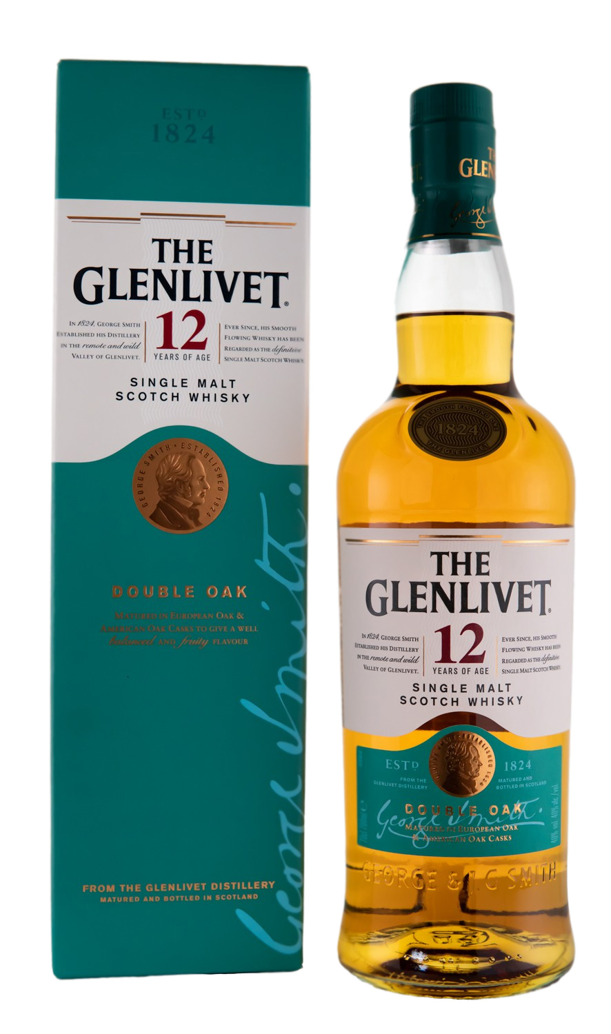 The Glenlivet 12 Jahre Double Oak Single Malt Scotch Whisky - 0,7L 40% vol