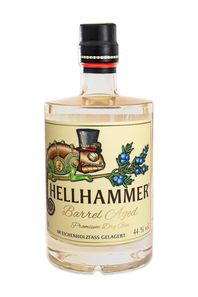 Hellhammer Barrel Aged Premium Gin - 0,5L 44% vol