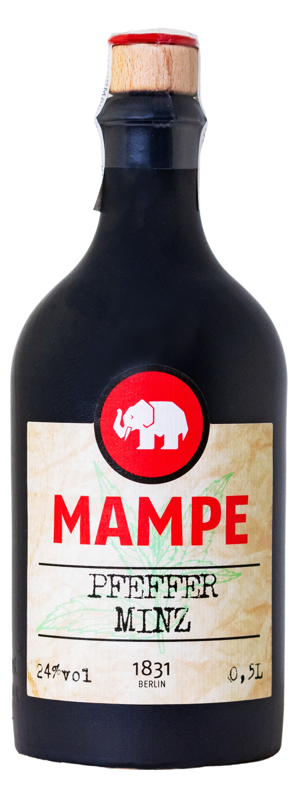 Mampe Pfefferminz Likör - 0,5L 24% vol