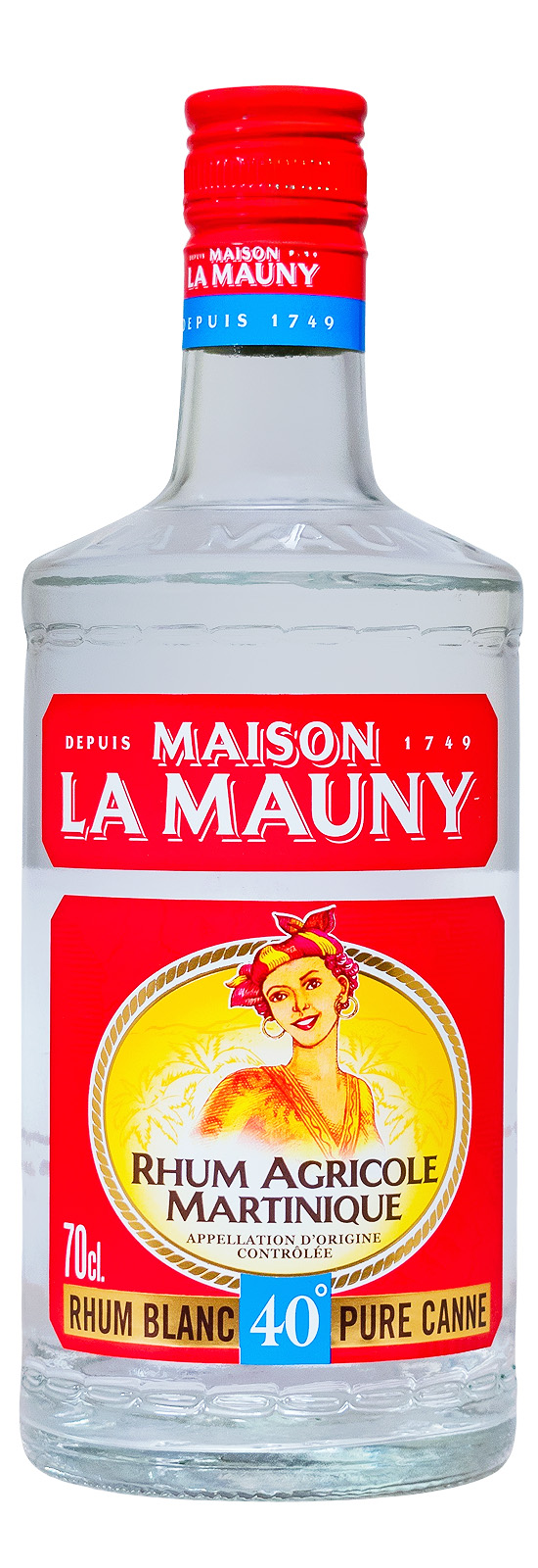 La Mauny Rhum Agricole Blanc - 0,7L 40% vol