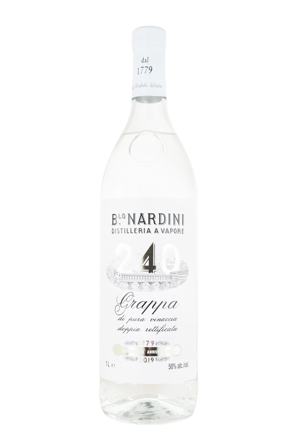 Nardini Grappa Bianca - 1 Liter 50% vol