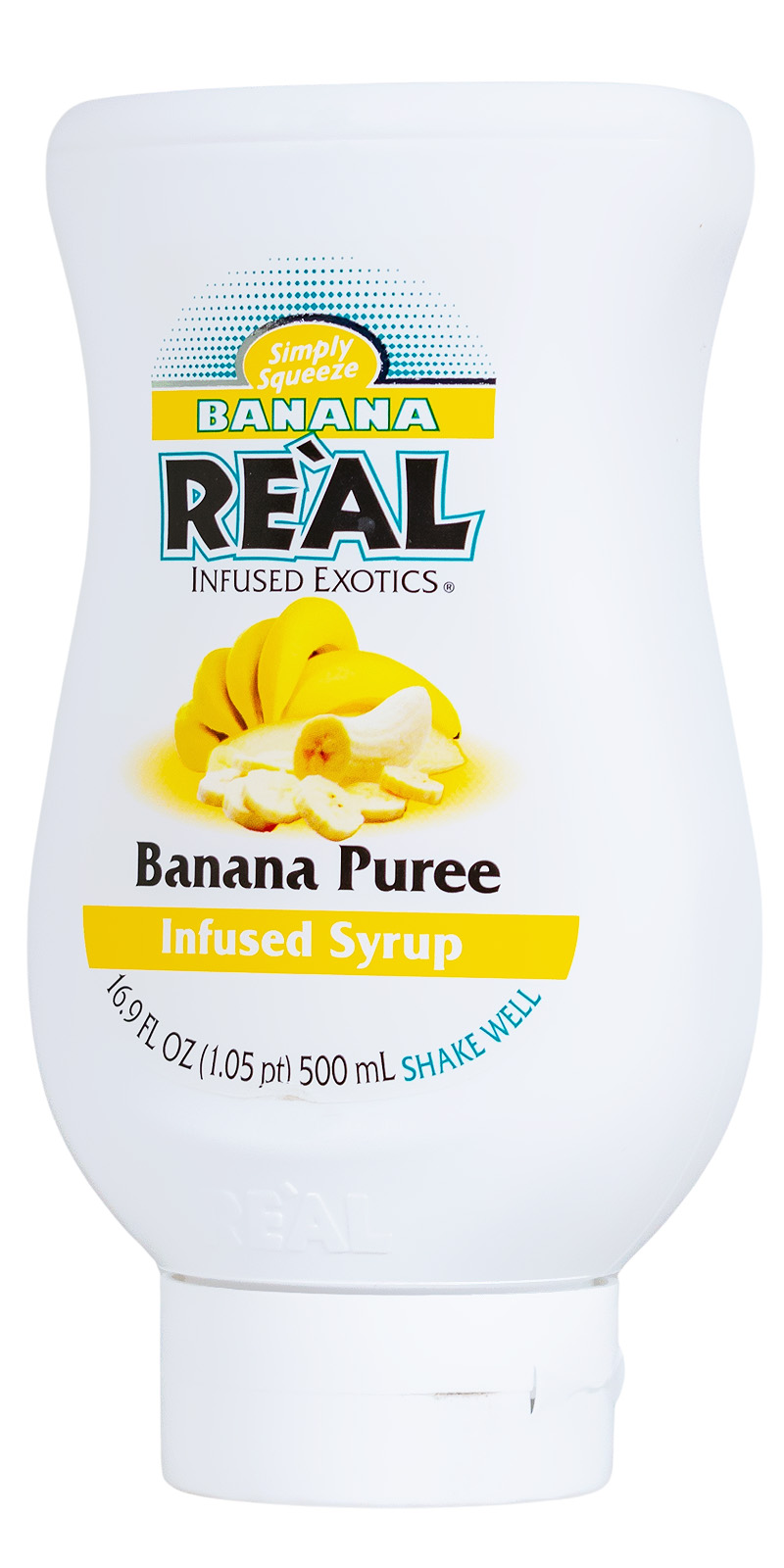 Real Banana Sirup mit Bananenpüree - 0,5L