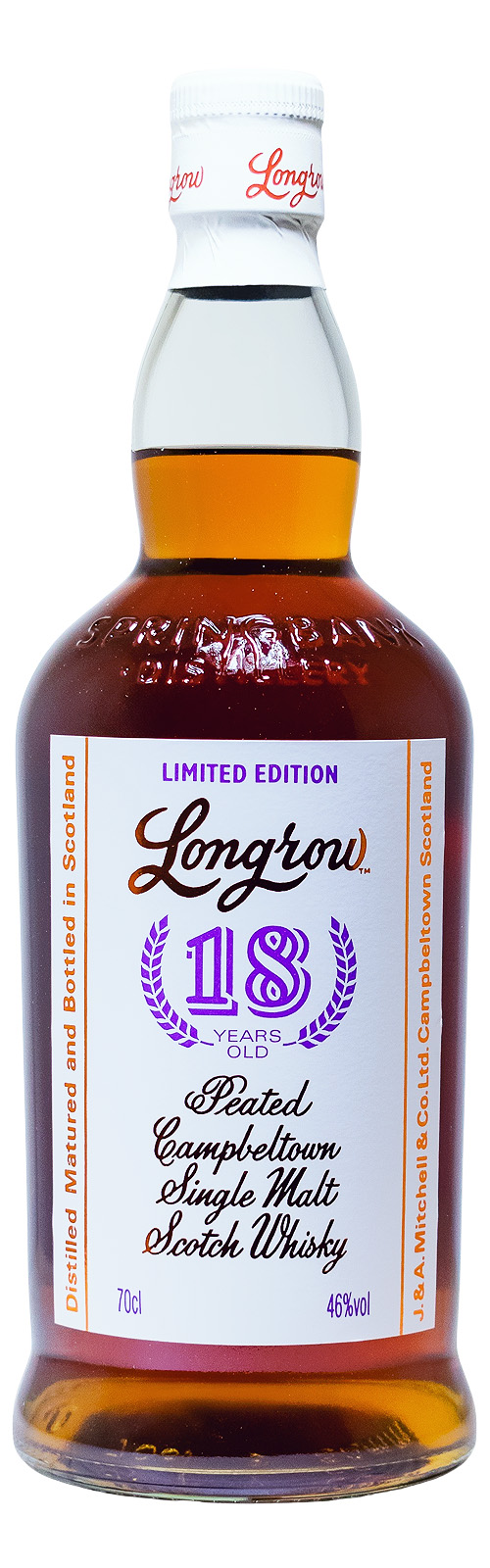 Longrow 18 Jahre Peated - 0,7L 46% vol