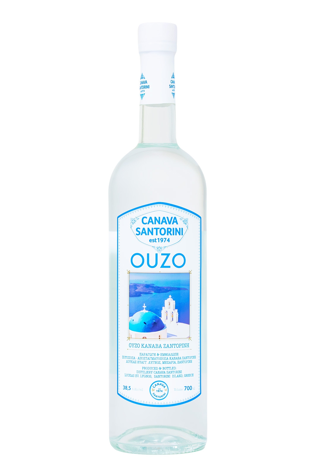 Ouzo Canava Santorini - 0,7L 38,5% vol