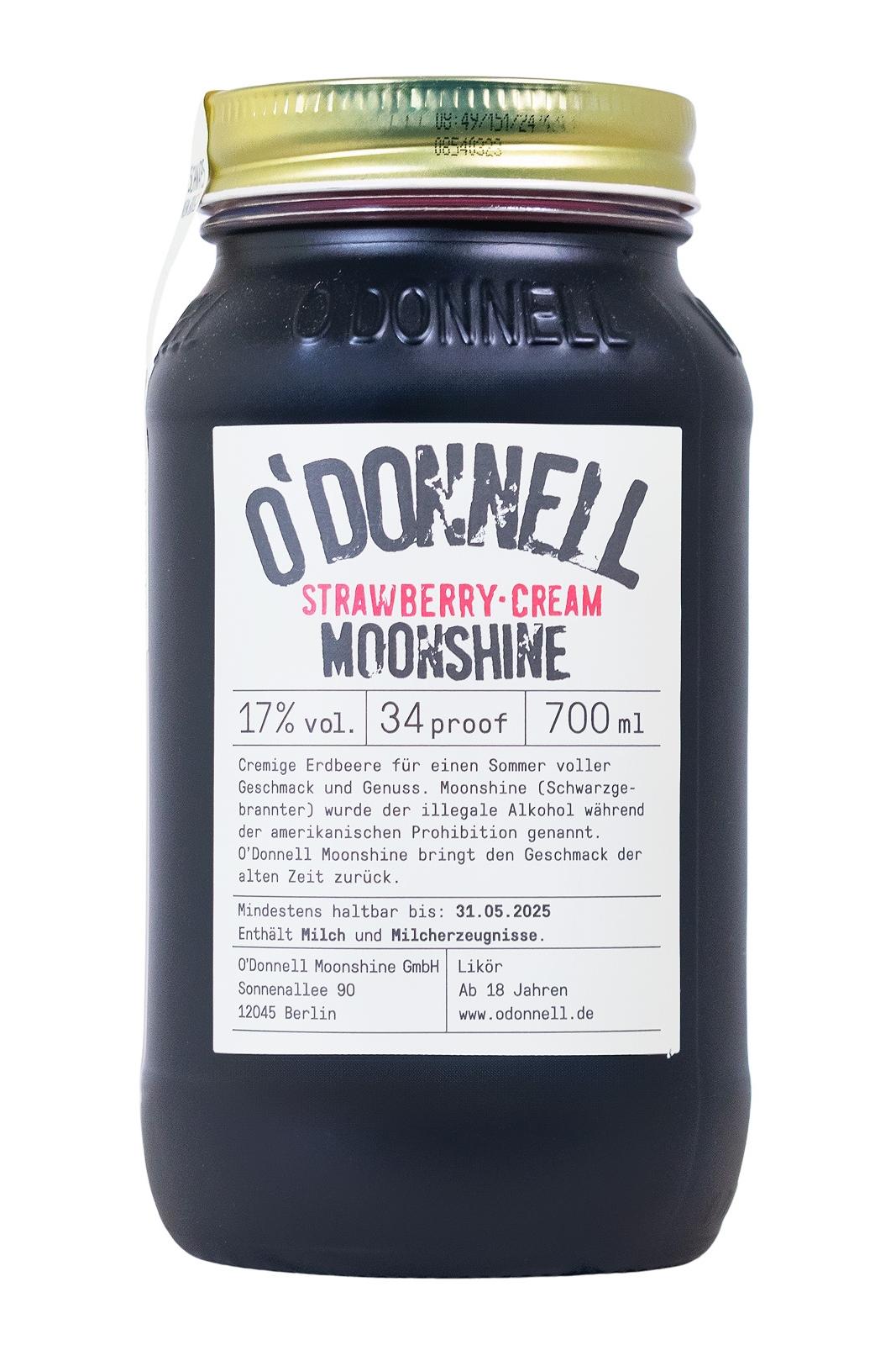 O'Donnell Moonshine Strawberry-Cream - 0,7L 17% vol