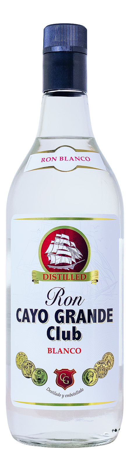 Ron Cayo Grande Club Blanco Rum - 1 Liter 37,5% vol