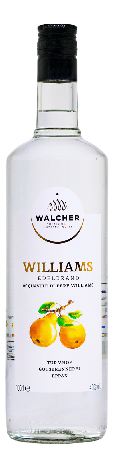 Walcher Williams Edelbrand Classic - 1 Liter 40% vol