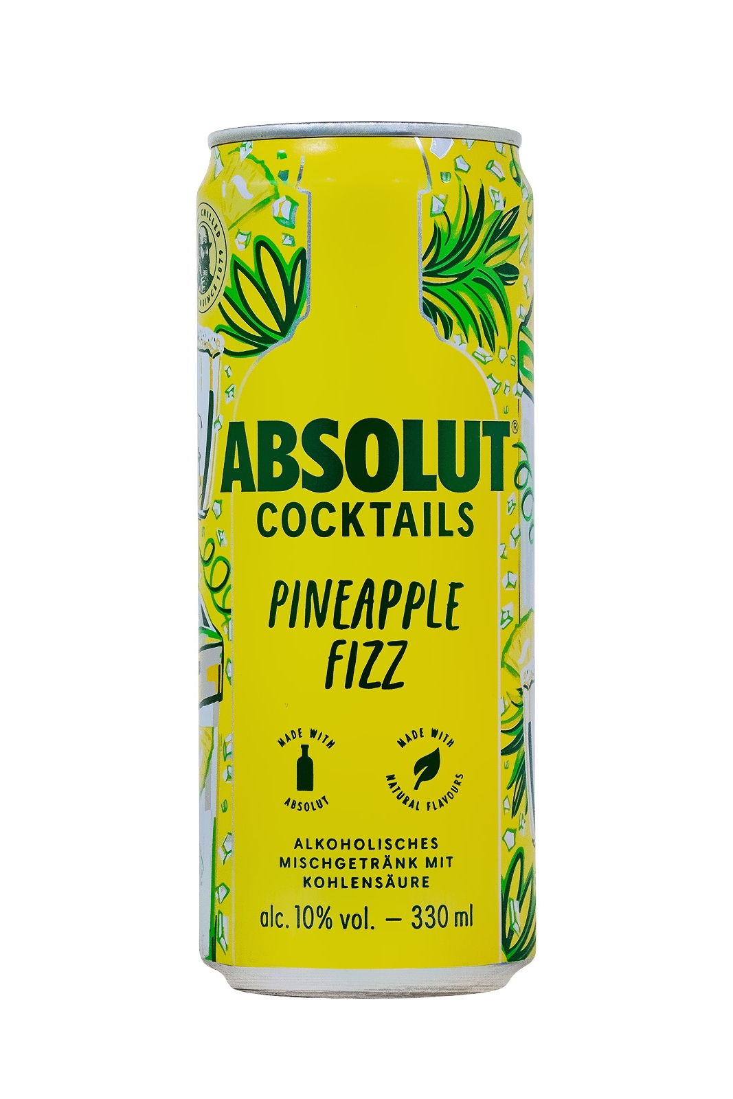 Absolut Cocktail Pineapple Fizz Dose - 0,33L 10% vol